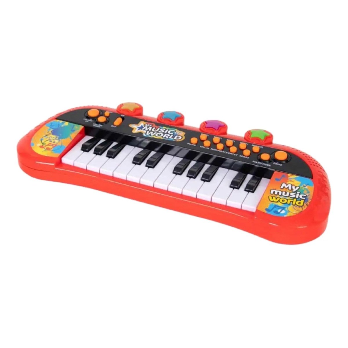 Işıklı Elektronik Kırmızı Org 24 Tuşlu ve Ritmli Müzik İstasyonu 40 cm - Roket Oyuncak
