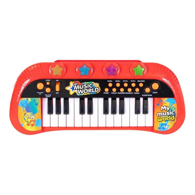 Işıklı Elektronik Kırmızı Org 24 Tuşlu ve Ritmli Müzik İstasyonu 40 cm - Roket Oyuncak