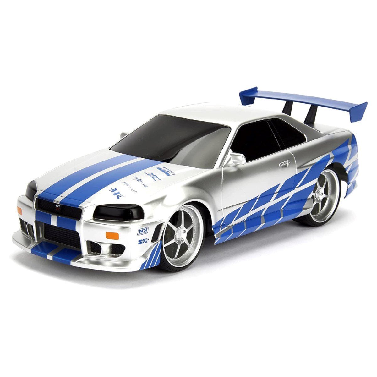 Jada 1:16 Fast & Furious Brian’s Nissan Skyline GT - R Turbo Güçlü USB Şarjlı Uzaktan Kumandalı Araba - Roket Oyuncak