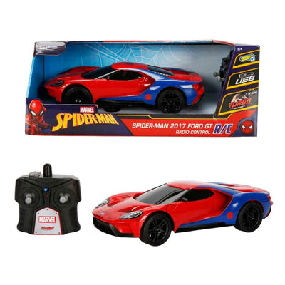 Jada 1:16 Marvel Spiderman 2017 Ford GT USB Şarjlı Uzaktan Kumandalı Araba - Roket Oyuncak