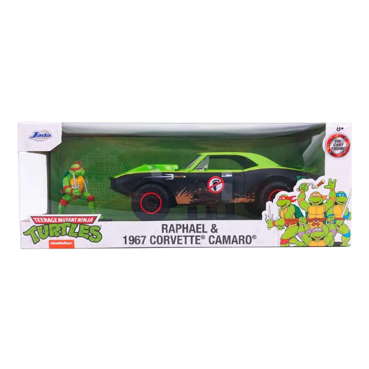 Jada 1:23 Ninja Turtles Raphael Chevy Camaro Figür ve Araç - Roket Oyuncak