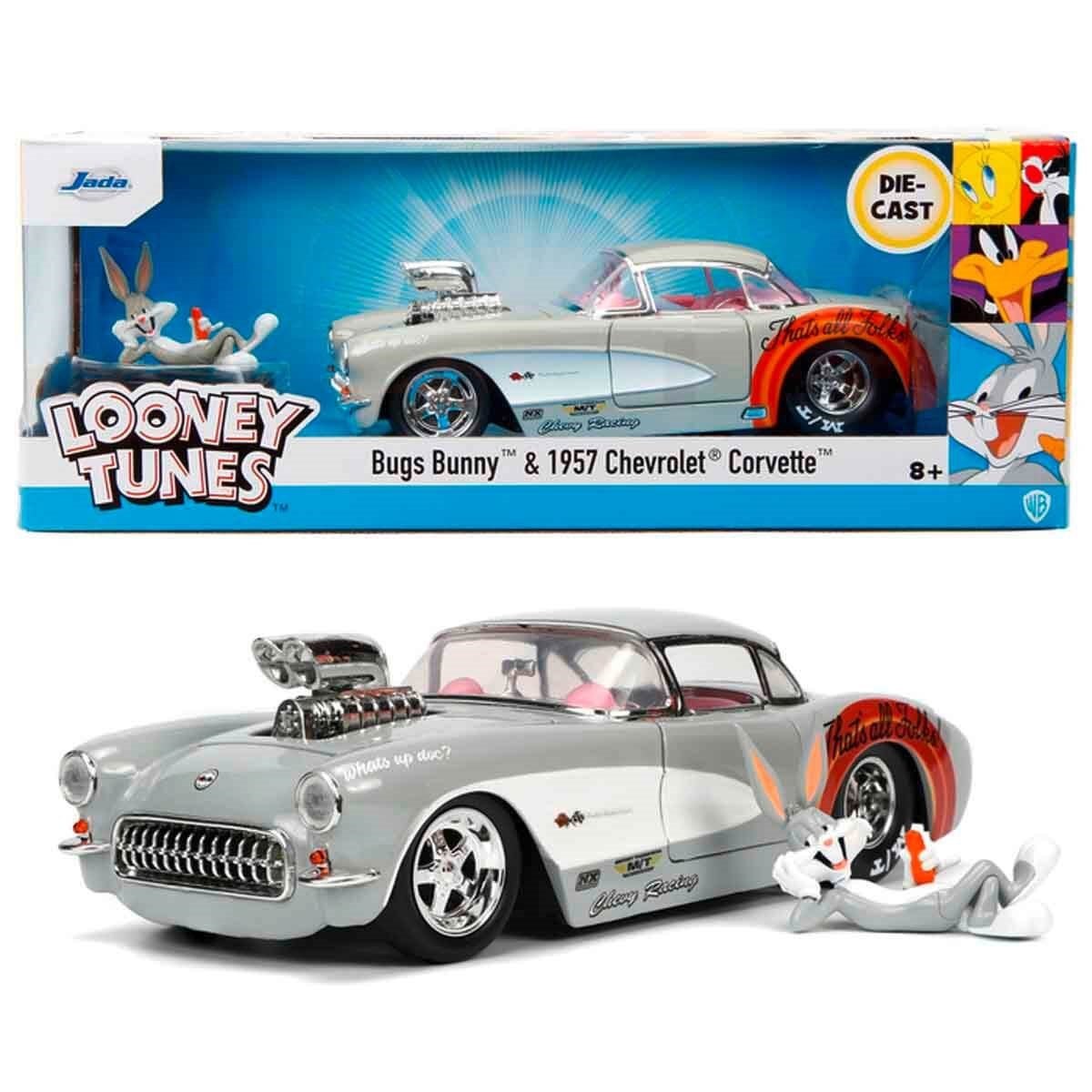 Jada 1:24 Bugs Bunny & 1957 Chevrolet Corvette 253255041 - Roket Oyuncak