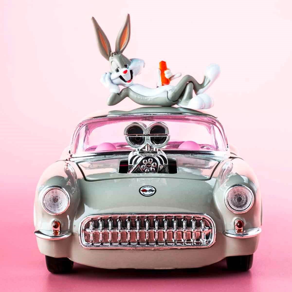 Jada 1:24 Bugs Bunny & 1957 Chevrolet Corvette 253255041 - Roket Oyuncak
