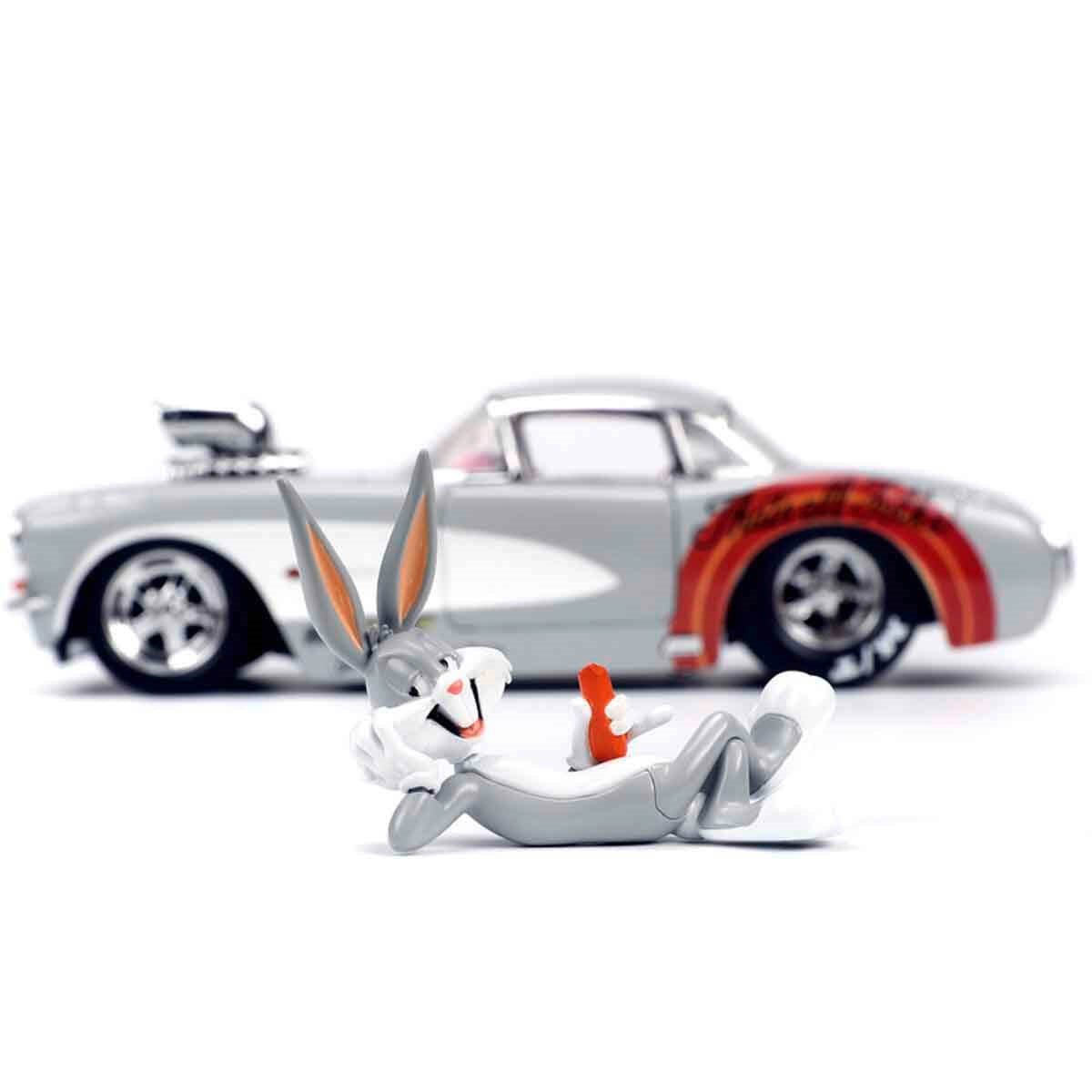 Jada 1:24 Bugs Bunny & 1957 Chevrolet Corvette 253255041 - Roket Oyuncak