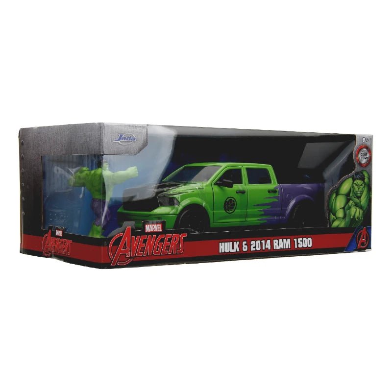 Jada 1:24 Marvel Hulk 2014 RAM 1500 Model Aracı ve Figür - Roket Oyuncak
