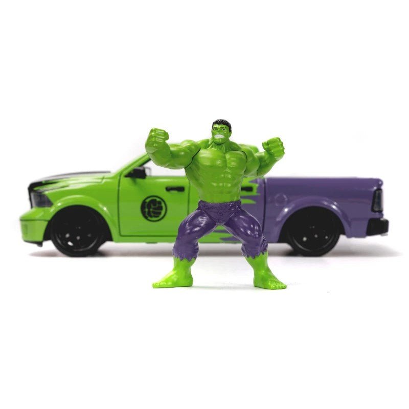 Jada 1:24 Marvel Hulk 2014 RAM 1500 Model Aracı ve Figür - Roket Oyuncak