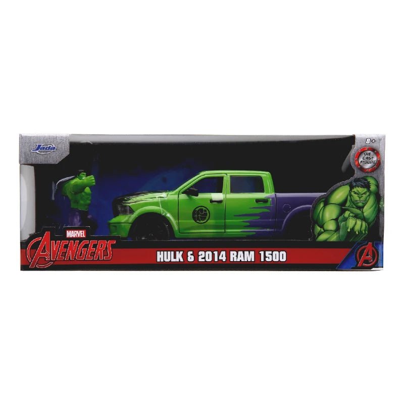 Jada 1:24 Marvel Hulk 2014 RAM 1500 Model Aracı ve Figür - Roket Oyuncak