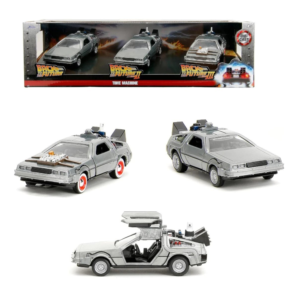 Jada 1:32 Back to the Future 3'lü Zaman Makinesi Seti - Roket Oyuncak