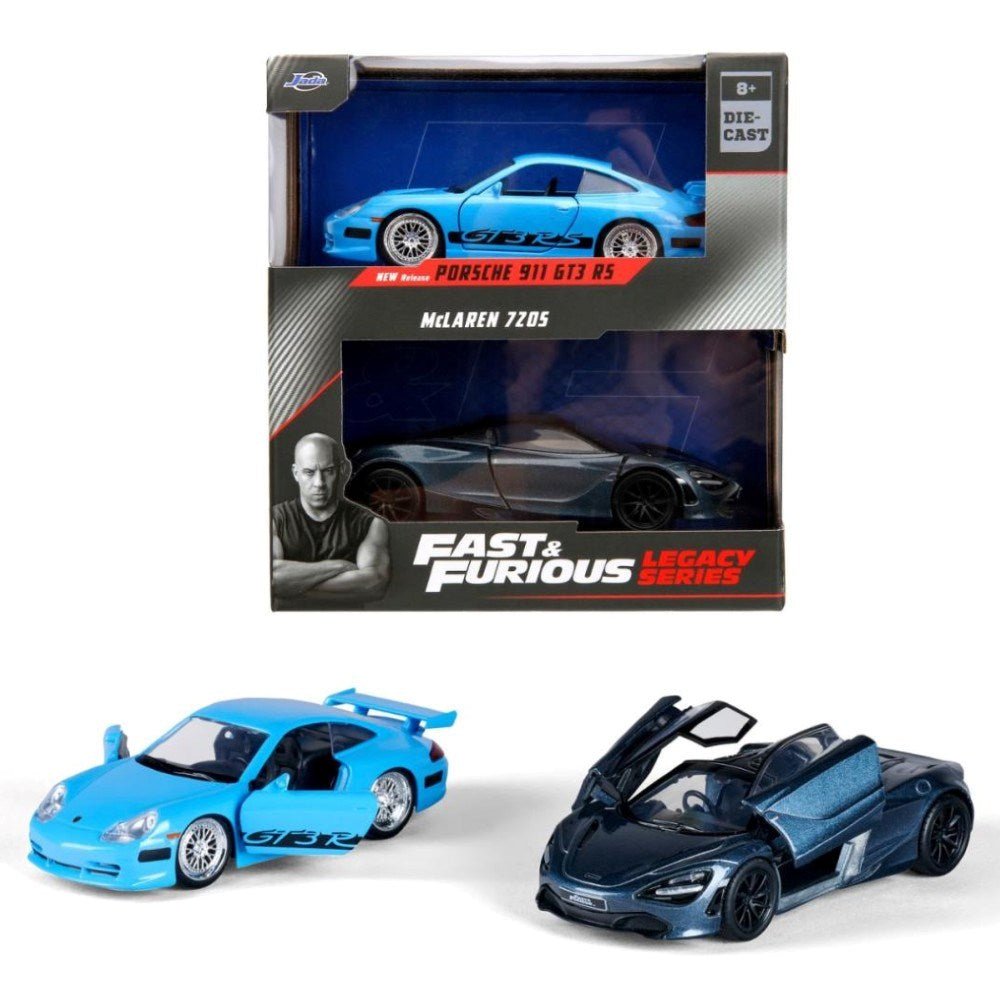 Jada 1:32 Fast & Furious 2'li Set Porsche 911 & McLaren 720S - Roket Oyuncak