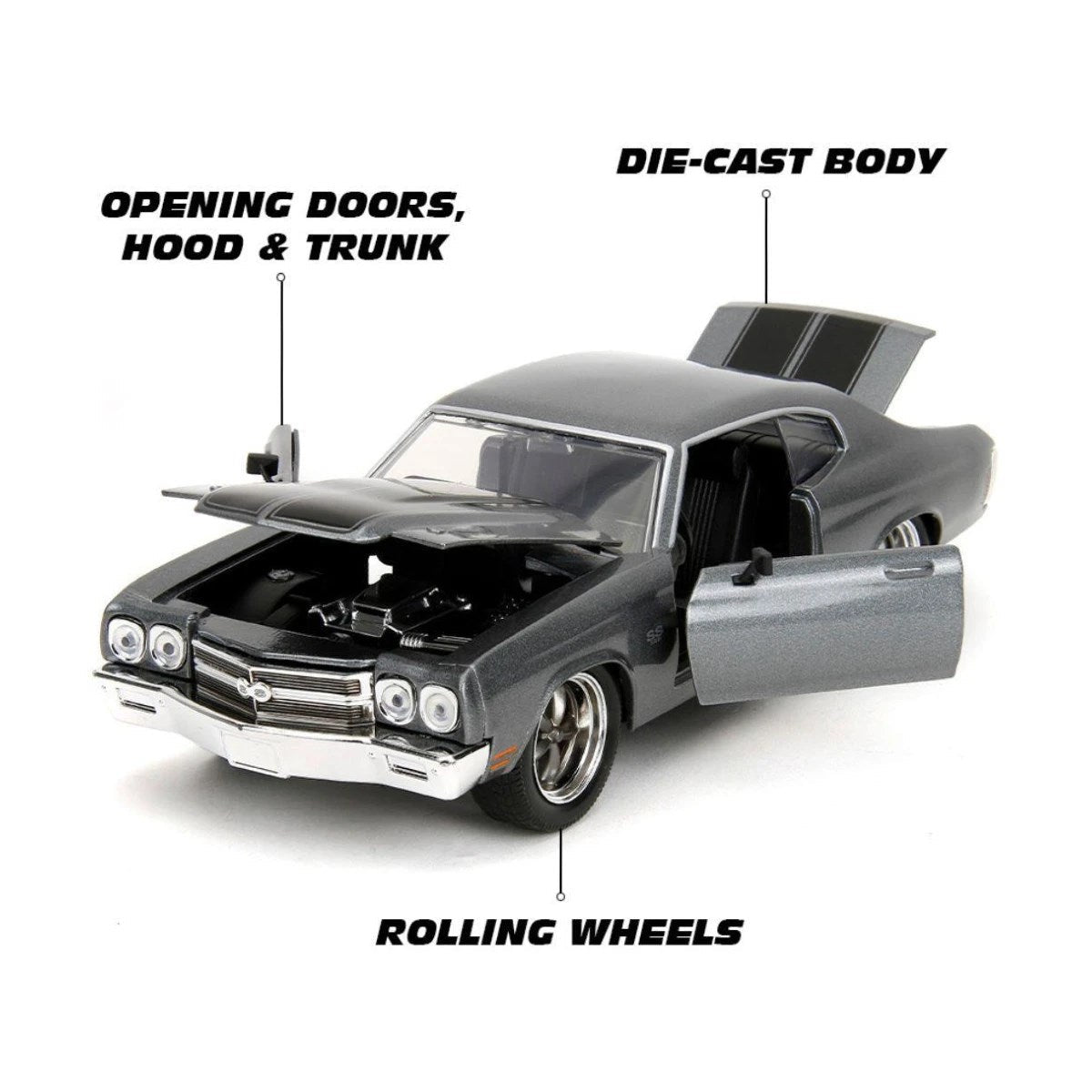 Jada Fast & Furious 1970 Chevrolet Chevelle SS Model Aracı - Roket Oyuncak