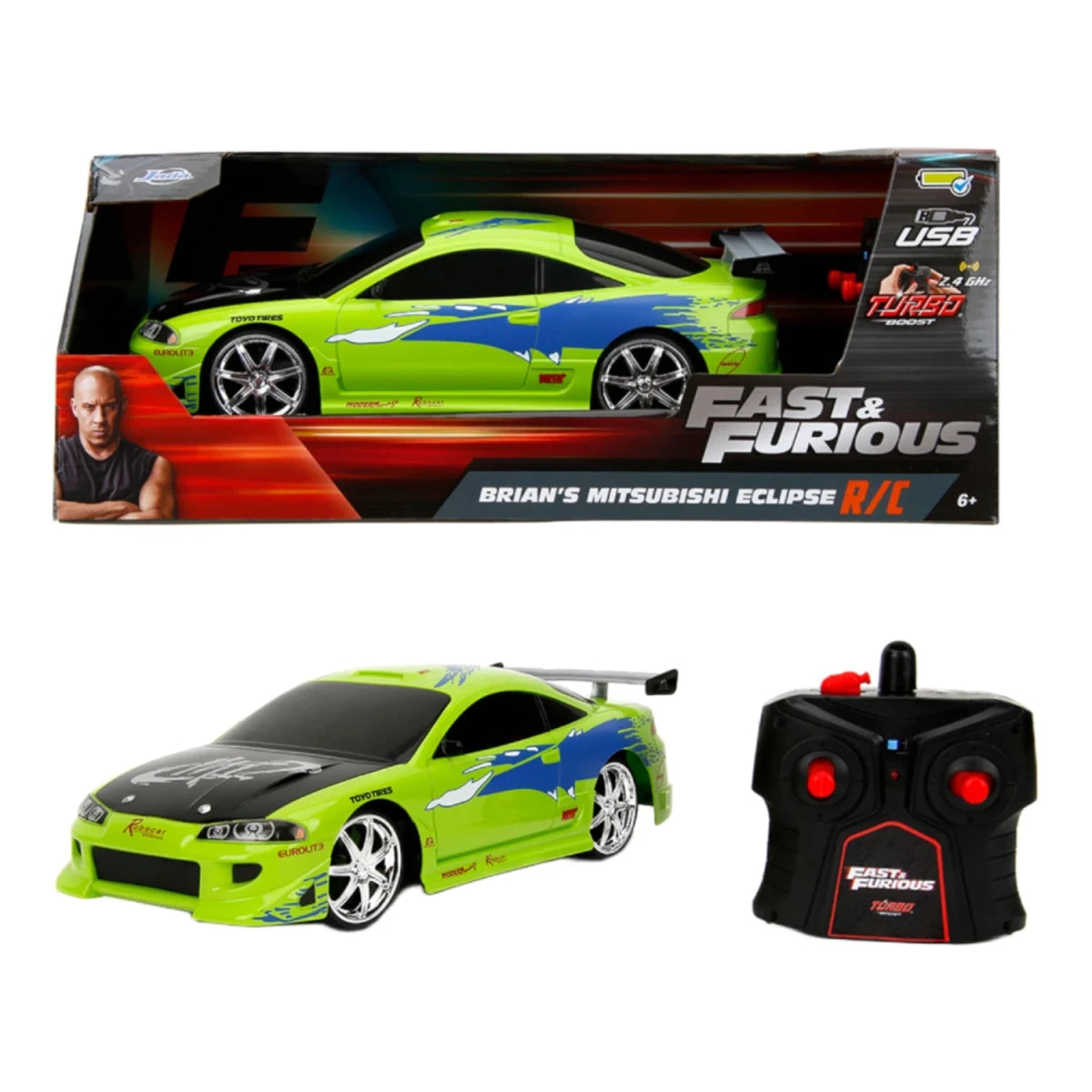 Jada Fast & Furious 1995 Mitsubishi Uzaktan Kumandalı Araba - Roket Oyuncak