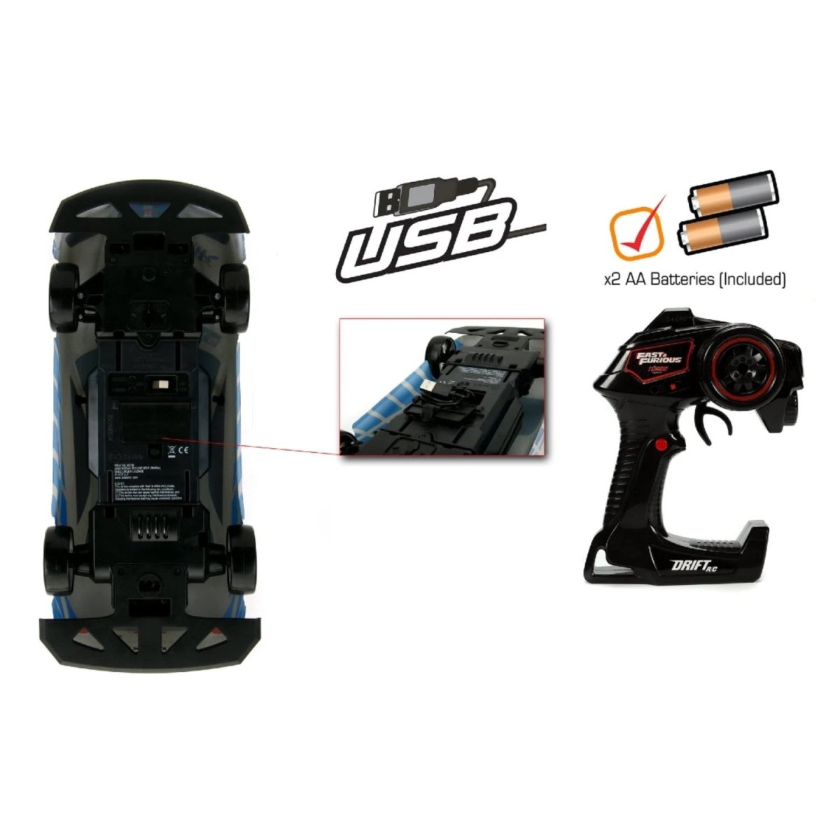 Jada Fast & Furious 2002 Skyline Uzaktan Kumandalı Drift Arabası - Roket Oyuncak