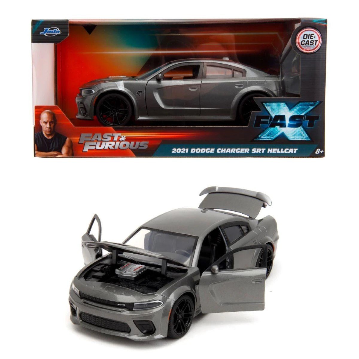 Jada Fast & Furious 2021 Dodge Charger STR Hellcat Model Car - Roket Oyuncak