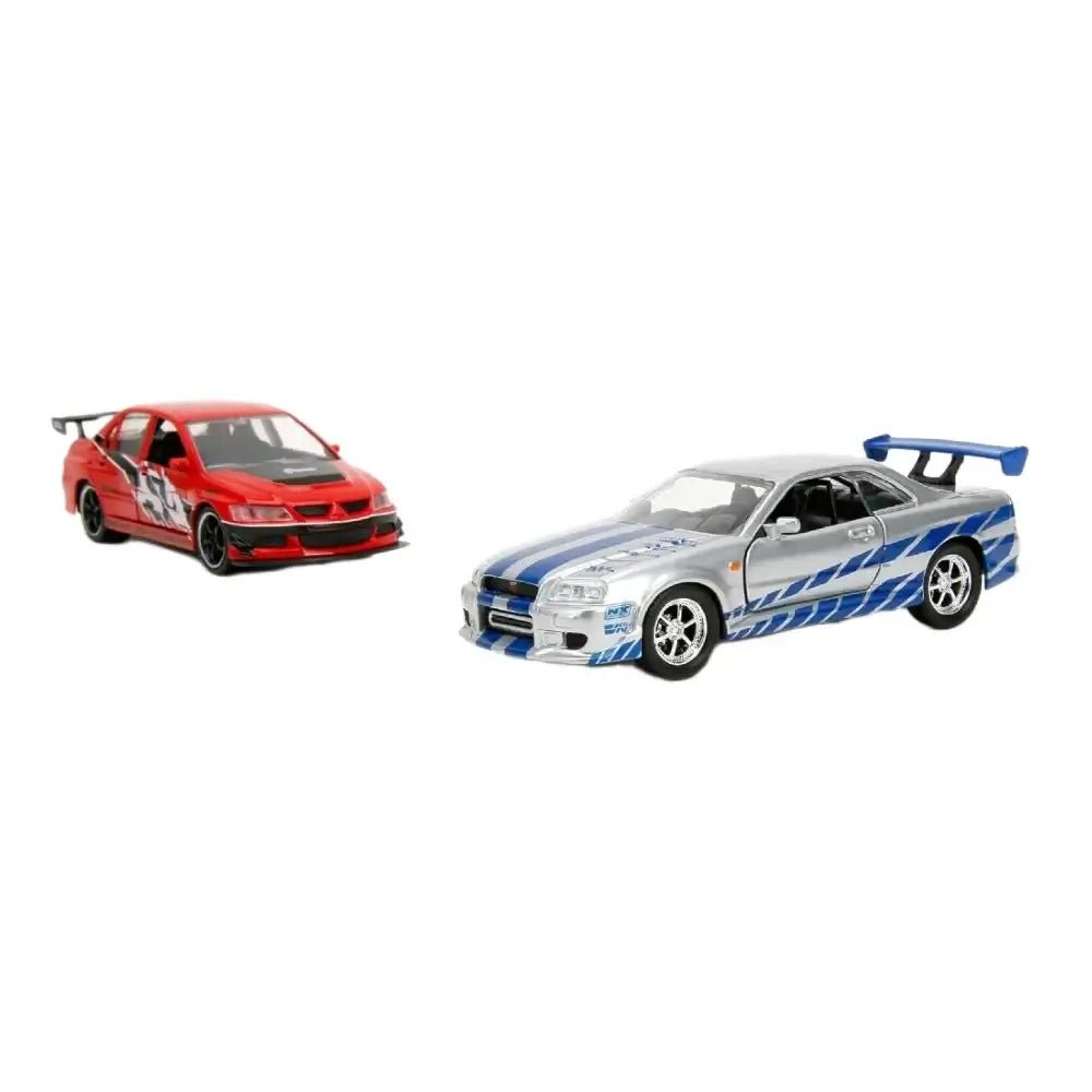 Jada Fast & Furious 2'li Araç Lancer Evo IX & Skyline GTR R34 - Roket Oyuncak