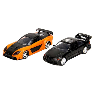 Jada Fast & Furious 2'li Araç Lancer Hans's RX - 7 & 93 Civic - Roket Oyuncak