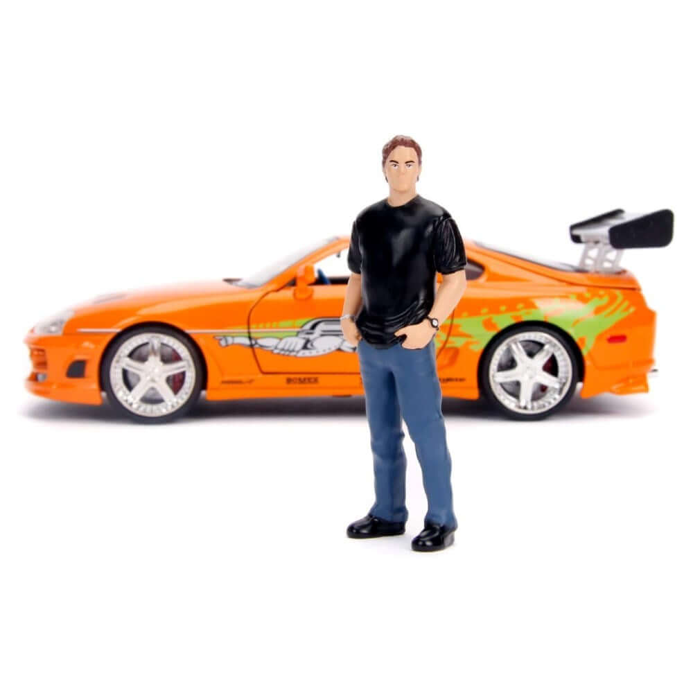 Jada Fast & Furious Brian's 1995 Toyota Supra 1:24 Die Cast Model ve Brian Figür - Roket Oyuncak