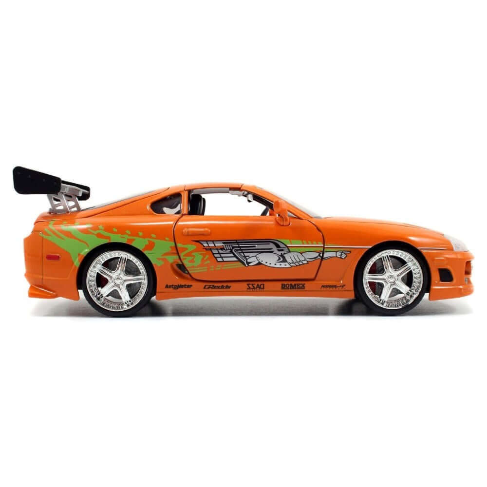 Jada Fast & Furious Brian's 1995 Toyota Supra 1:24 Die Cast Model ve Brian Figür - Roket Oyuncak