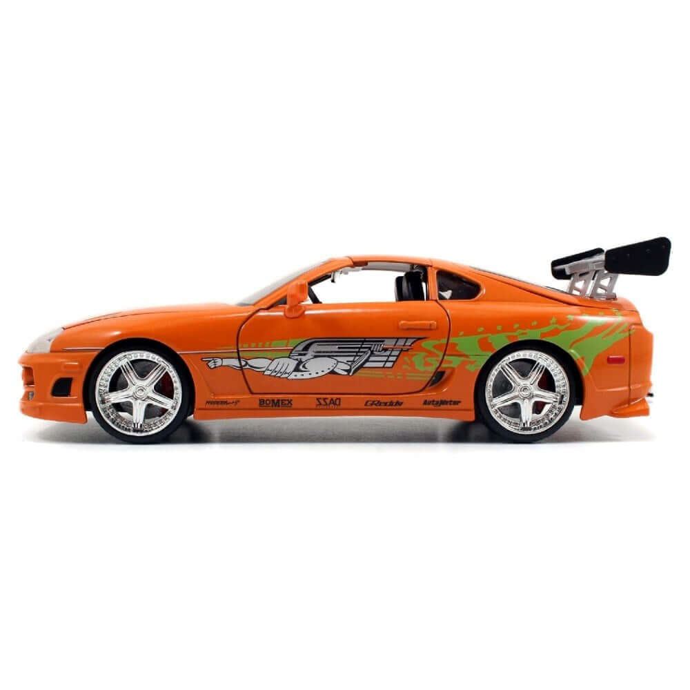 Jada Fast & Furious Brian's 1995 Toyota Supra 1:24 Die Cast Model ve Brian Figür - Roket Oyuncak
