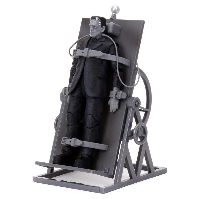 Jada Frankenstein Deluxe Next Level Figure Siyah - Beyaz Sınırlı Seri, Fonksiyonel Operasyon Masası ve Aksesuarlı 90. Yıl Özel Koleksiyon Seti - Roket Oyuncak