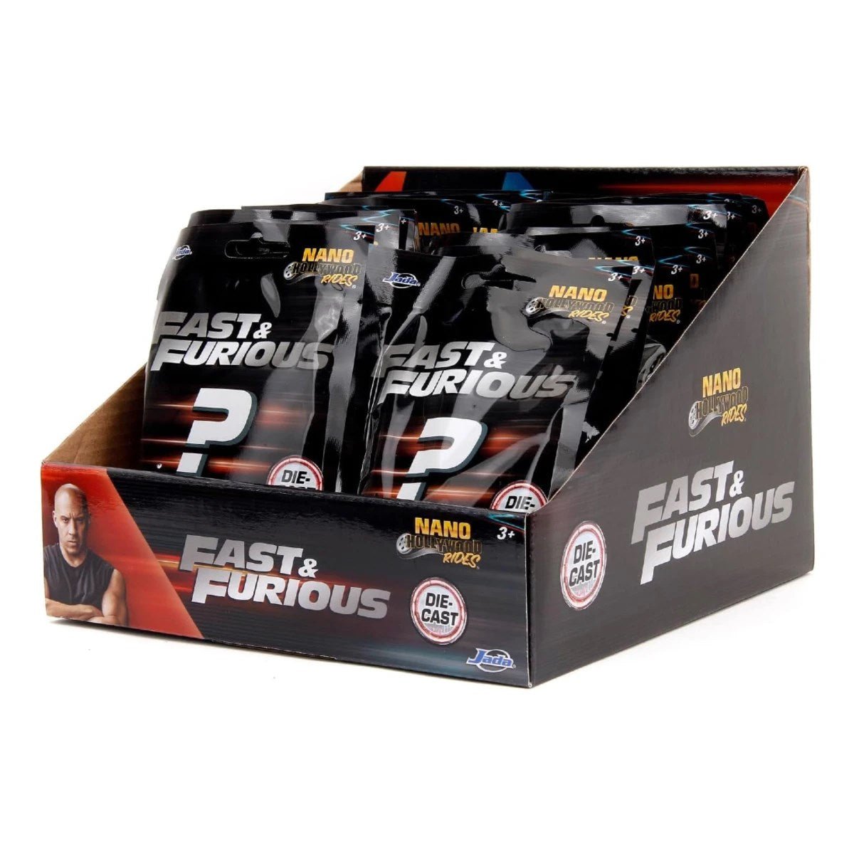 Jada Hızlı ve Öfkeli Sürpriz Paket Nano Model Araç Wave 1 Serisi, 4 cm Boyutunda Die-Cast Metal Koleksiyon Arabası - Roket Oyuncak
