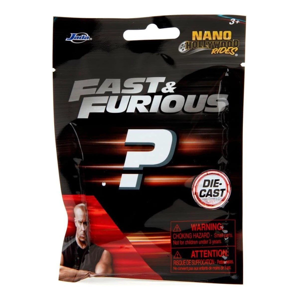 Jada Hızlı ve Öfkeli Sürpriz Paket Nano Model Araç Wave 1 Serisi, 4 cm Boyutunda Die-Cast Metal Koleksiyon Arabası - Roket Oyuncak