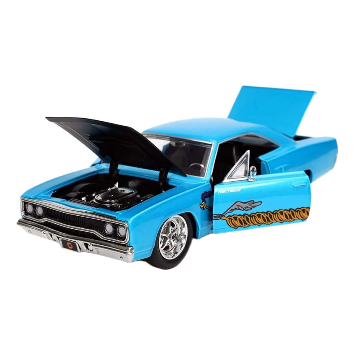 Jada Looney Tunes Roadrunner Plymouth 1970 Figür ve Araç - Roket Oyuncak