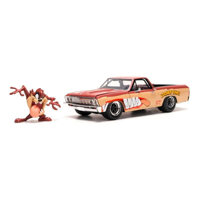 Jada Looney Tunes Tasmanian & Chevy El Camino Figür ve Araç - Roket Oyuncak