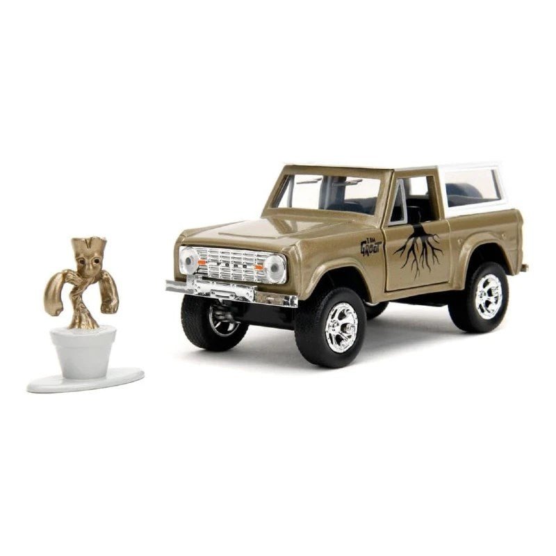 Jada Marvel Groot 1973 Ford Bronco Model Aracı ve Figür - Roket Oyuncak