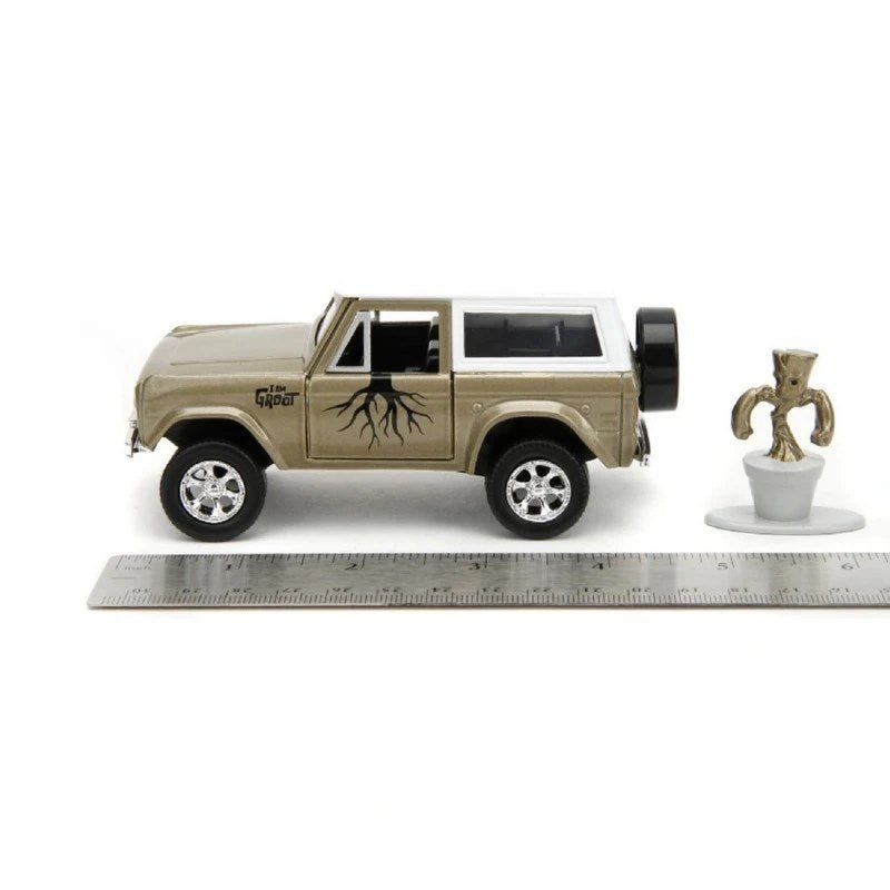 Jada Marvel Groot 1973 Ford Bronco Model Aracı ve Figür - Roket Oyuncak