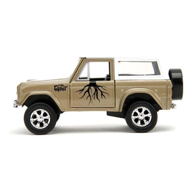 Jada Marvel Groot 1973 Ford Bronco Model Aracı ve Figür - Roket Oyuncak