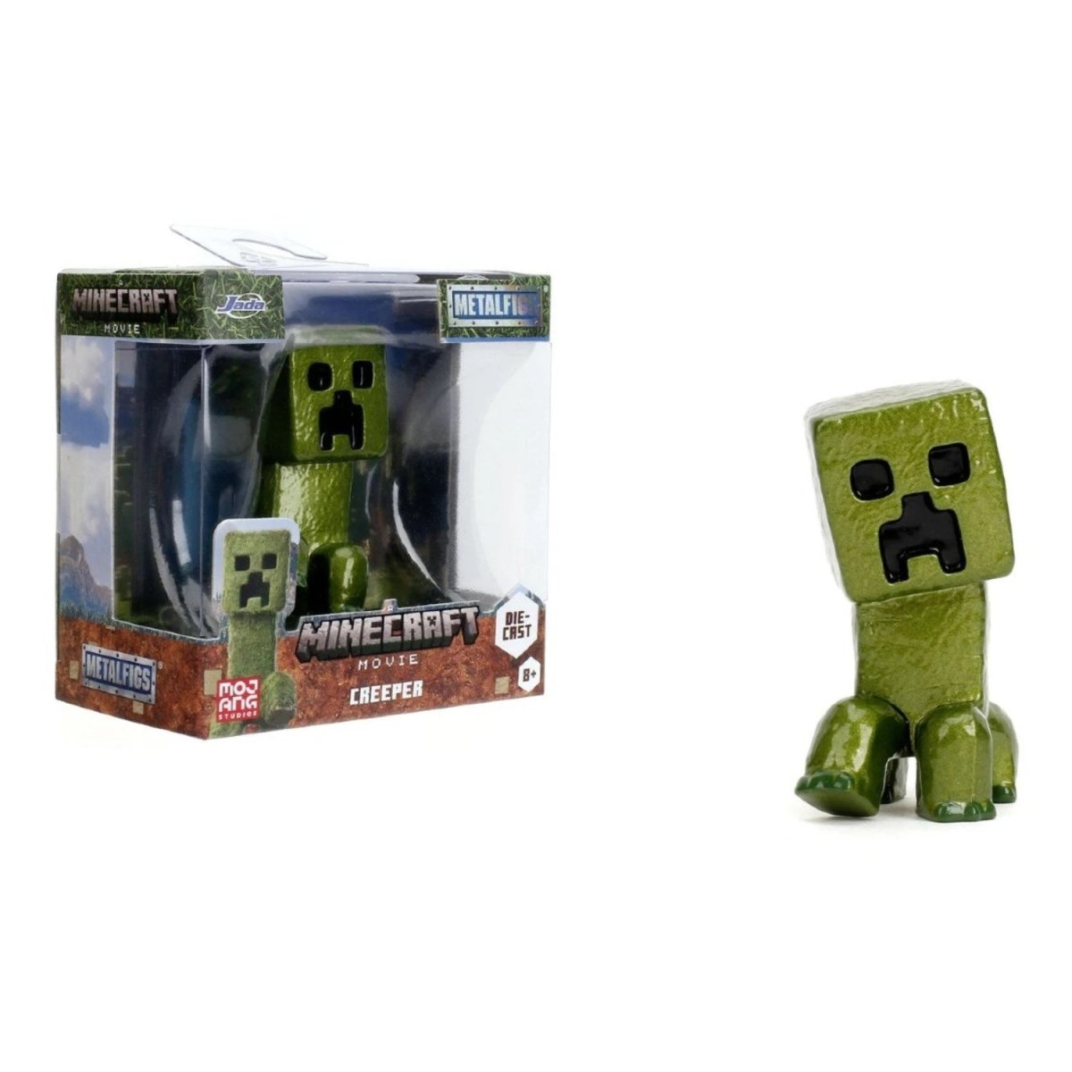 Jada Minecraft Film Figürleri Creeper 6.5 cm Boyunda, Die - Cast Metal, Pop - Culture Tasarımlı Lisanslı Koleksiyon Figürleri - Roket Oyuncak