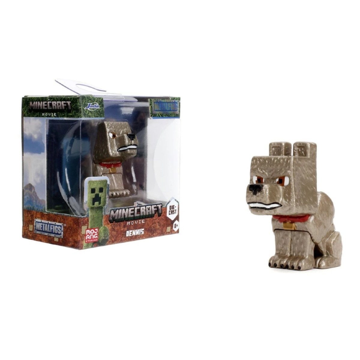 Jada Minecraft Film Figürleri Dennis 6.5 cm Boyunda, Die - Cast Metal, Pop - Culture Tasarımlı Lisanslı Koleksiyon Figürleri - Roket Oyuncak