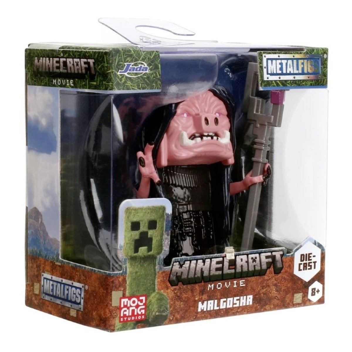 Jada Minecraft Film Figürleri Malgosha 6.5 cm Boyunda, Die - Cast Metal, Pop - Culture Tasarımlı Lisanslı Koleksiyon Figürleri - Roket Oyuncak