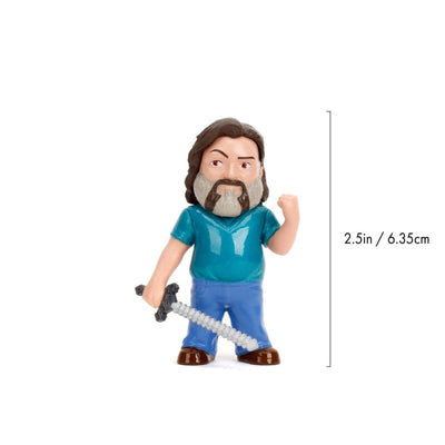 Jada Minecraft Film Figürleri Steve 6.5 cm Boyunda, Die - Cast Metal, Pop - Culture Tasarımlı Lisanslı Koleksiyon Figürleri - Roket Oyuncak