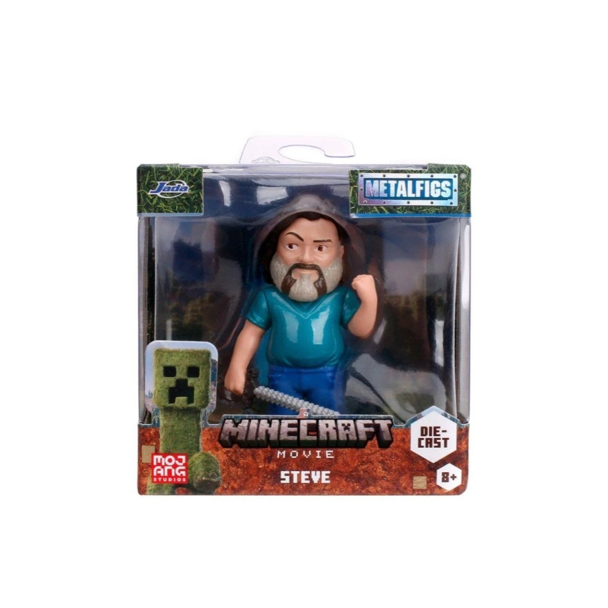 Jada Minecraft Film Figürleri Steve 6.5 cm Boyunda, Die - Cast Metal, Pop - Culture Tasarımlı Lisanslı Koleksiyon Figürleri - Roket Oyuncak