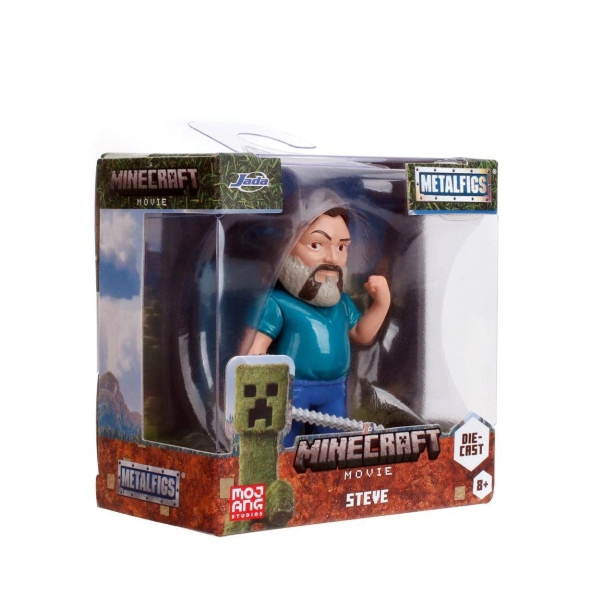 Jada Minecraft Film Figürleri Steve 6.5 cm Boyunda, Die - Cast Metal, Pop - Culture Tasarımlı Lisanslı Koleksiyon Figürleri - Roket Oyuncak
