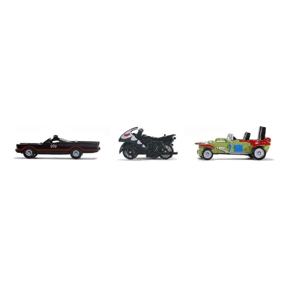 Jada Nano Hollywood Rides Batmobile Batcycle Jokermobile - Roket Oyuncak