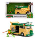 Jada Ninja Turtles Party Wagon: 1:24 Ölçekli Die - Cast Metal Araç ve Özel Donatello Figürü - Açılabilir Kapılı Lisanslı Koleksiyon Seti - Roket Oyuncak