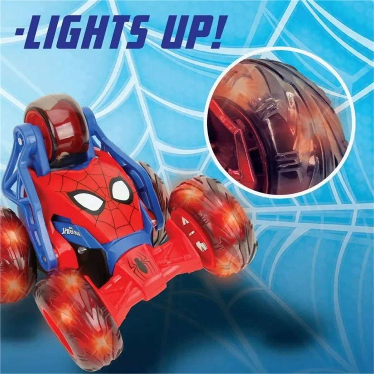 Jada Spider - Man Uzaktan Kumandalı Akrobasi Arabası 203225001 - Roket Oyuncak