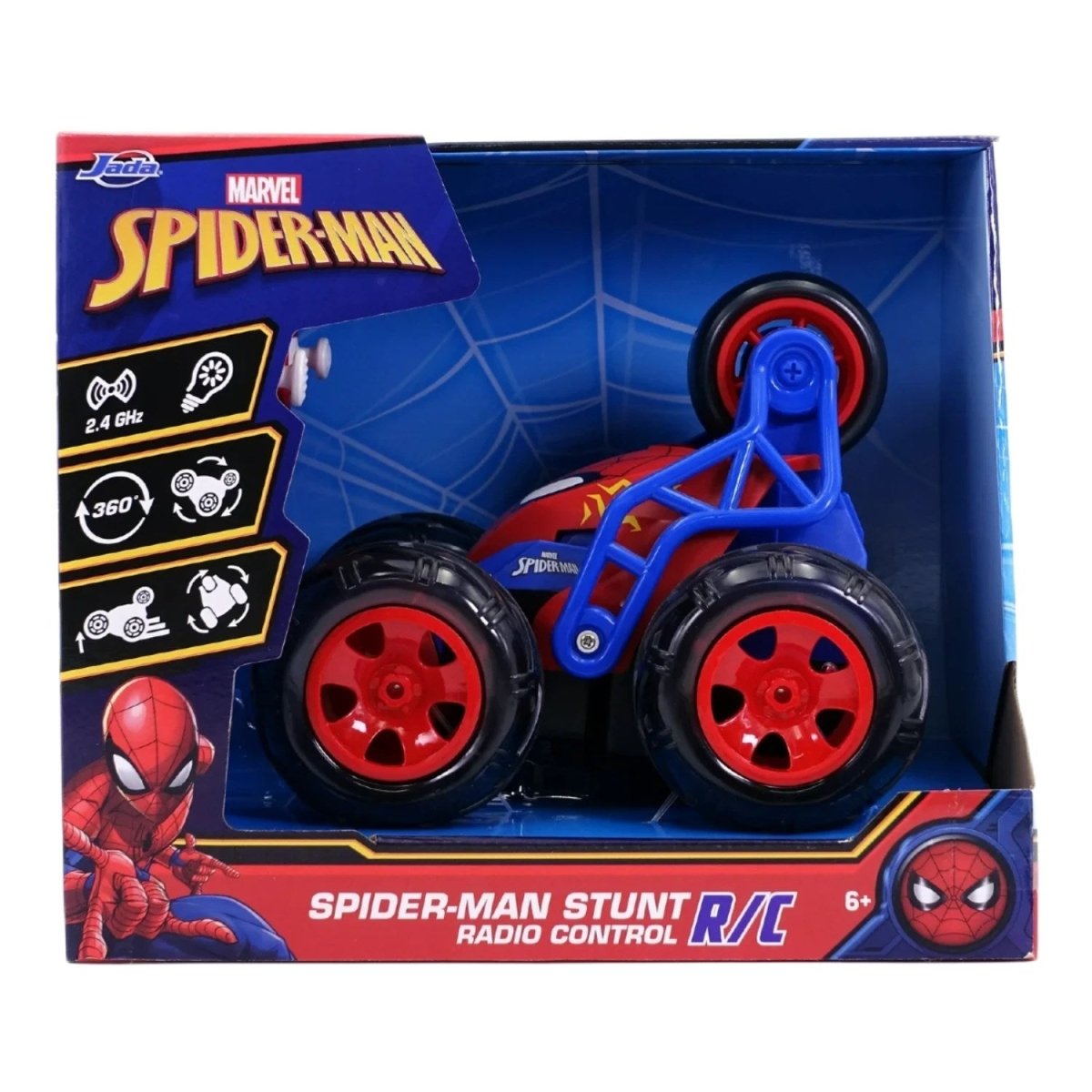 Jada Spider - Man Uzaktan Kumandalı Akrobasi Arabası 203225001 - Roket Oyuncak