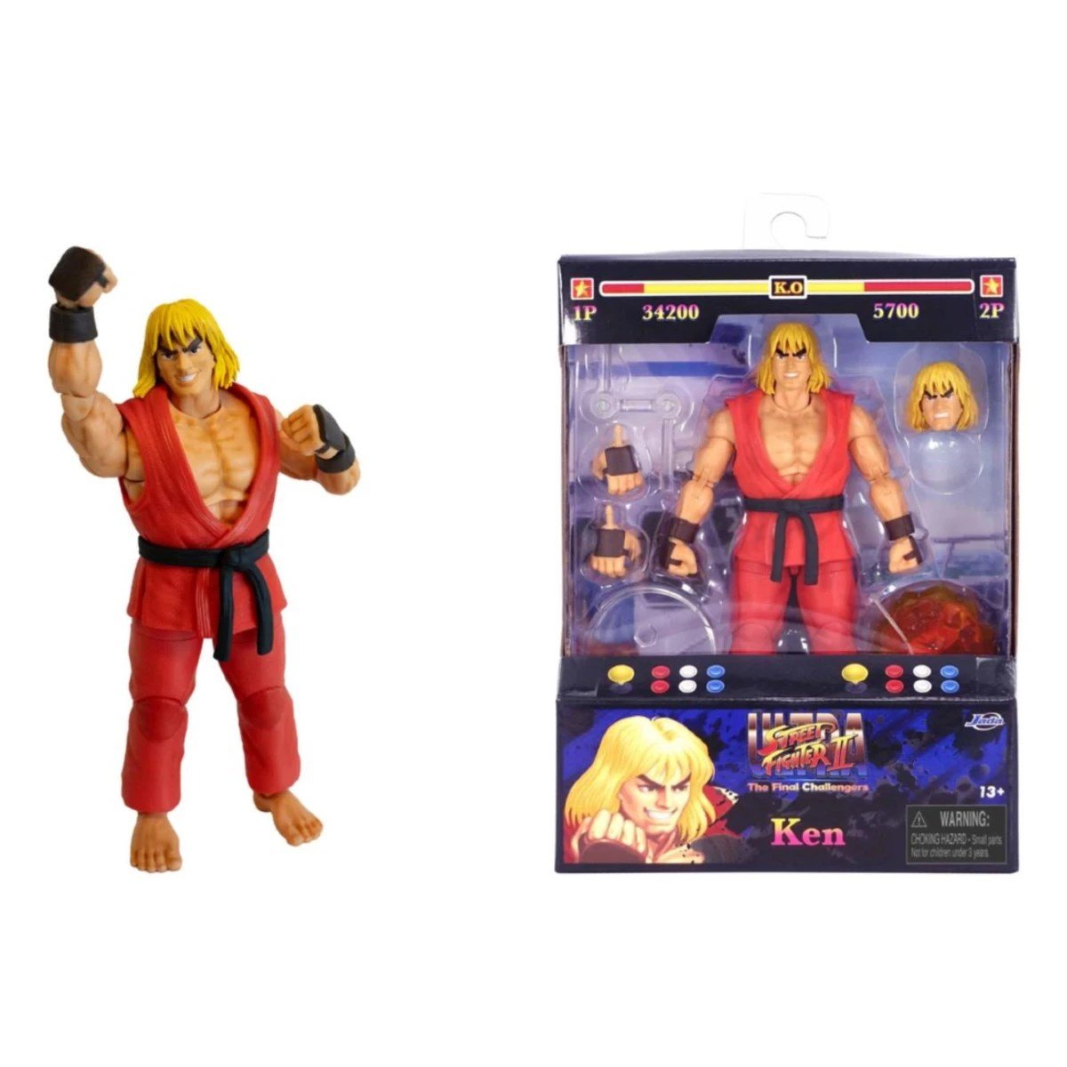 Jada Street Fighter II Ken 15 Cm Aksiyon Figürü - Roket Oyuncak