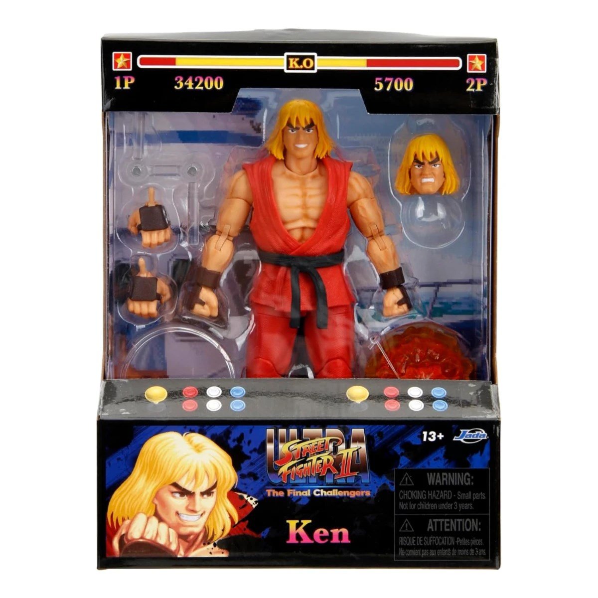 Jada Street Fighter II Ken 15 Cm Aksiyon Figürü - Roket Oyuncak
