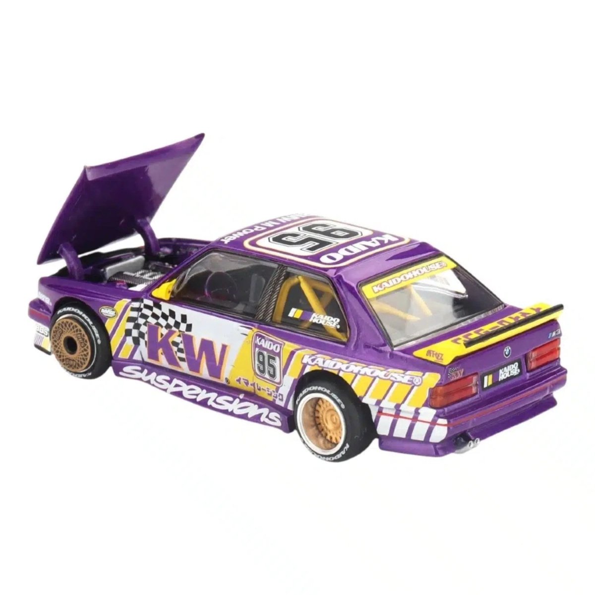 Kaido House x Mini GT BMW E30 M3 Kaido KW V1 - 1:64 Die - cast Model - Roket Oyuncak