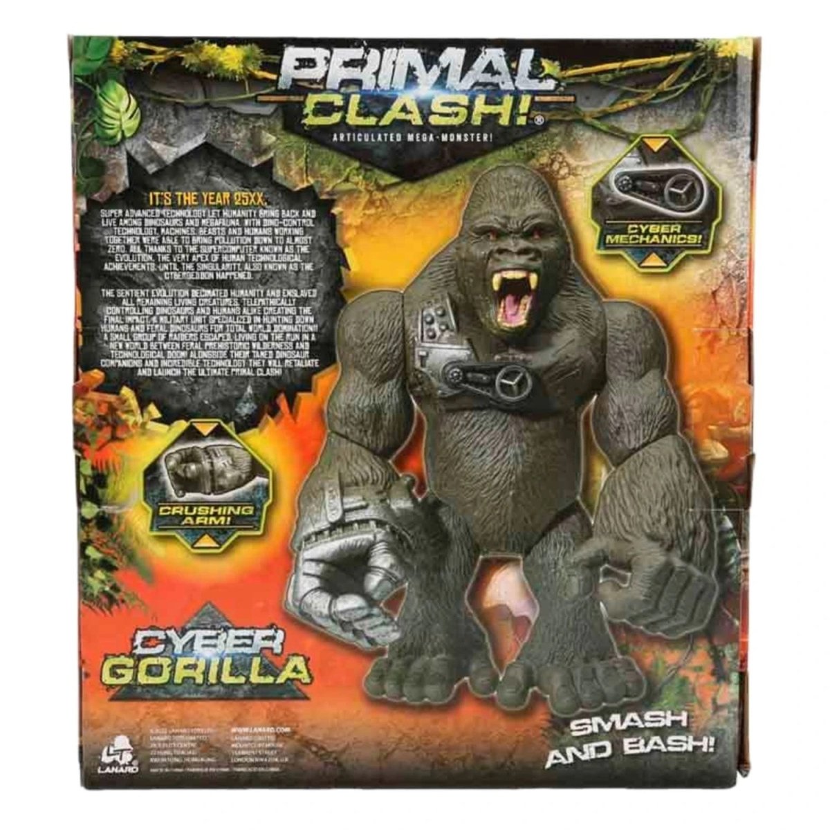 Lanard Toys Jurassic Clash Siber Goril 27 Cm - Roket Oyuncak