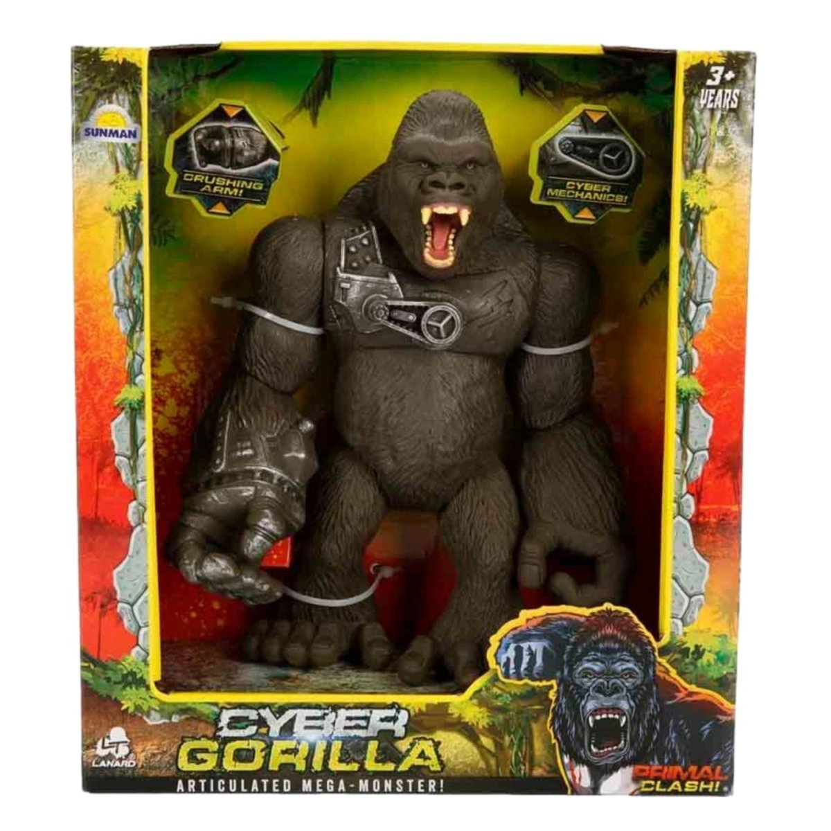 Lanard Toys Jurassic Clash Siber Goril 27 Cm - Roket Oyuncak