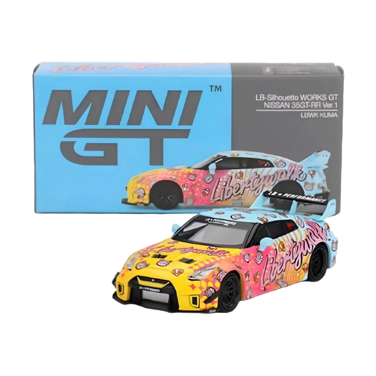 LB - Silhouette Works Gt Nissan 35GT - RR Ver1 LBWK Kuma 1:64 Diecast Model Araba - Roket Oyuncak