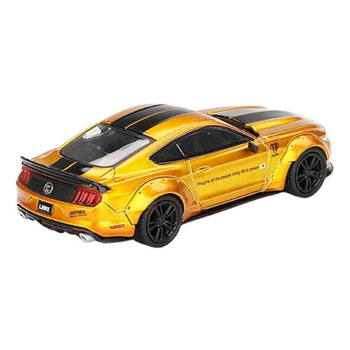 LB - Works Ford Mustang LB Gold LHD 1:64 Diecast Model Araba - Roket Oyuncak