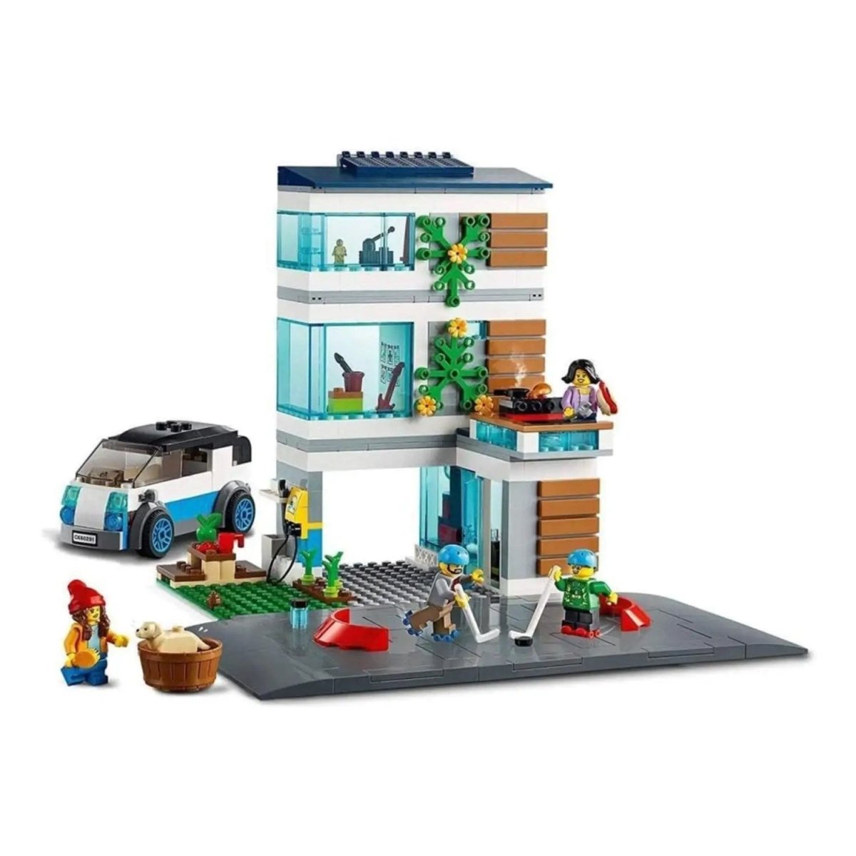LEGO City Aile Evi 60291 - Çocuklar İçin Yaratıcı Oyuncak Yapım Seti (388 Parça) - Roket Oyuncak