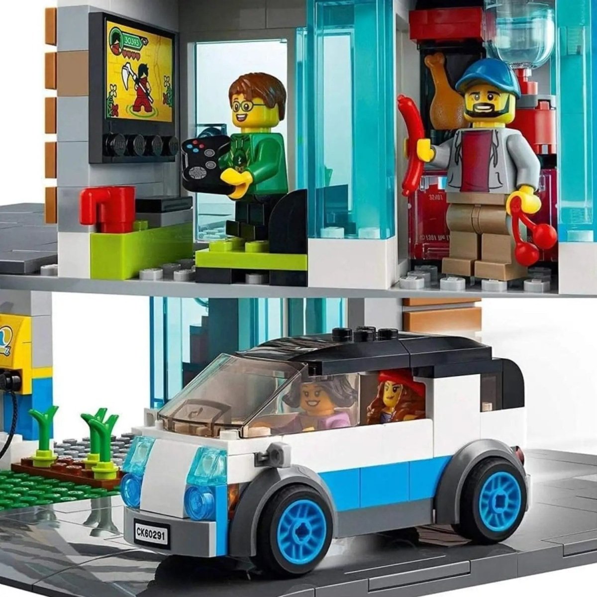 LEGO City Aile Evi 60291 - Çocuklar İçin Yaratıcı Oyuncak Yapım Seti (388 Parça) - Roket Oyuncak