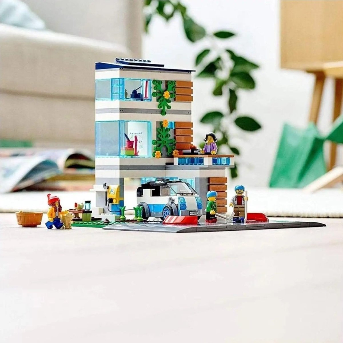 LEGO City Aile Evi 60291 - Çocuklar İçin Yaratıcı Oyuncak Yapım Seti (388 Parça) - Roket Oyuncak